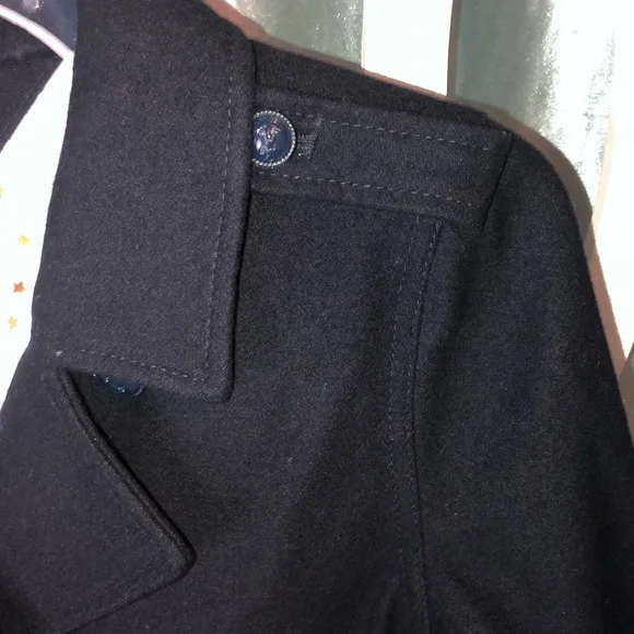 Girls Tommy Hilfiger Wool Blend Military Style Pea Coat